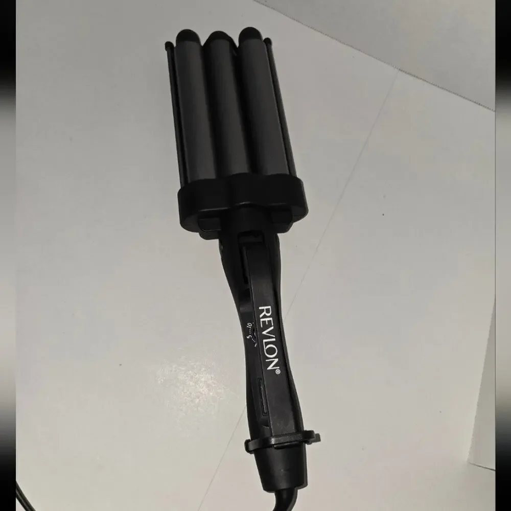 Revlon Jumbo 3 Barrel Hair Waver Ceramic Styling Curling Iron Tourmaline